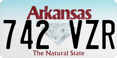 AR license plate 742VZR