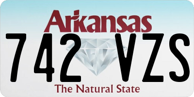 AR license plate 742VZS