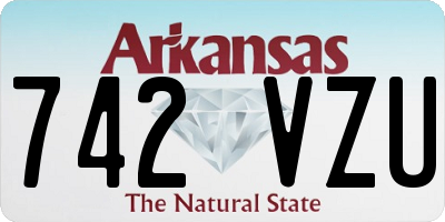 AR license plate 742VZU
