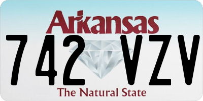 AR license plate 742VZV