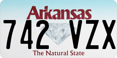 AR license plate 742VZX