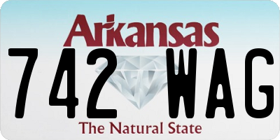 AR license plate 742WAG
