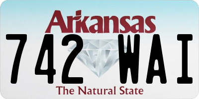AR license plate 742WAI
