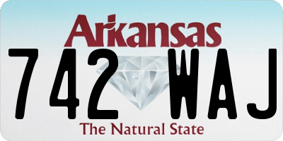 AR license plate 742WAJ