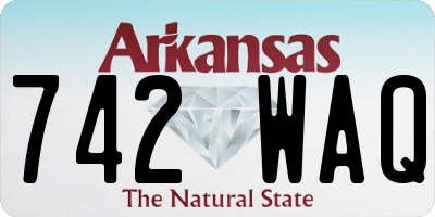 AR license plate 742WAQ
