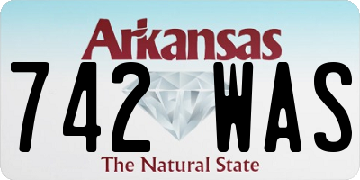 AR license plate 742WAS