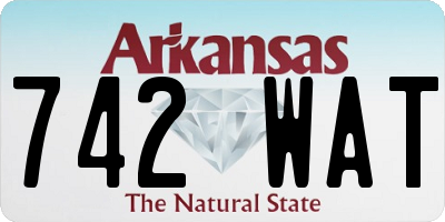 AR license plate 742WAT