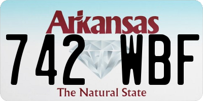 AR license plate 742WBF
