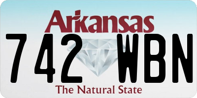 AR license plate 742WBN