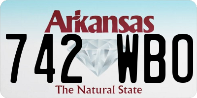 AR license plate 742WBO