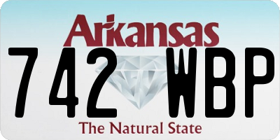 AR license plate 742WBP