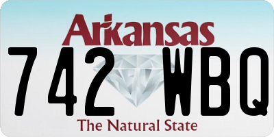 AR license plate 742WBQ