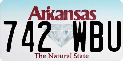 AR license plate 742WBU