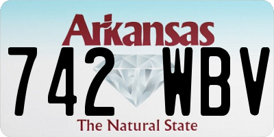 AR license plate 742WBV