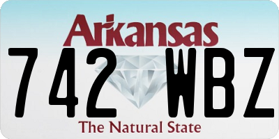AR license plate 742WBZ