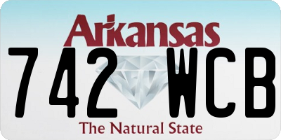AR license plate 742WCB