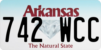 AR license plate 742WCC