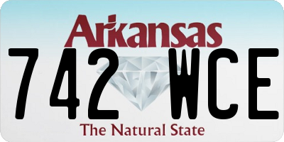 AR license plate 742WCE