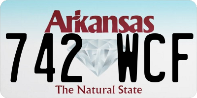 AR license plate 742WCF