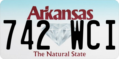 AR license plate 742WCI