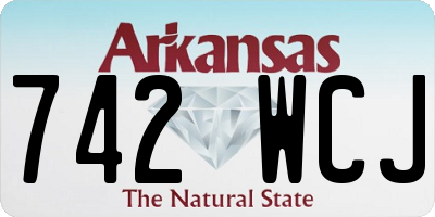 AR license plate 742WCJ