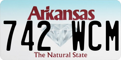 AR license plate 742WCM