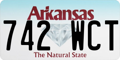 AR license plate 742WCT