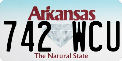 AR license plate 742WCU