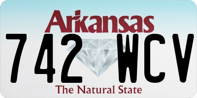 AR license plate 742WCV
