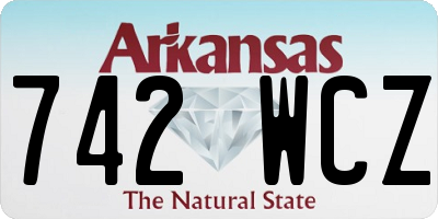 AR license plate 742WCZ