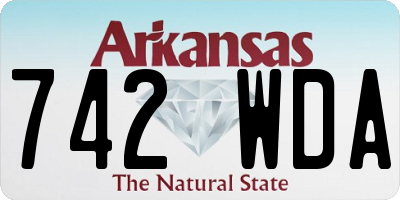 AR license plate 742WDA