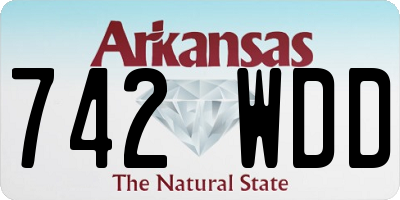 AR license plate 742WDD