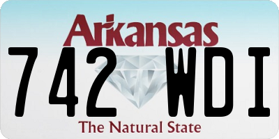 AR license plate 742WDI