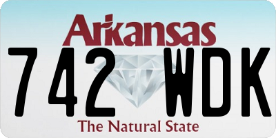 AR license plate 742WDK
