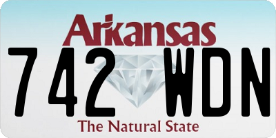 AR license plate 742WDN