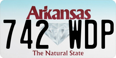 AR license plate 742WDP