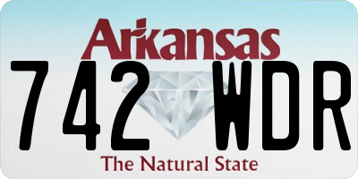 AR license plate 742WDR