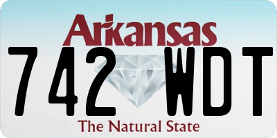 AR license plate 742WDT