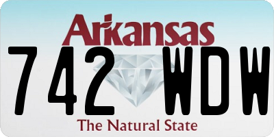AR license plate 742WDW