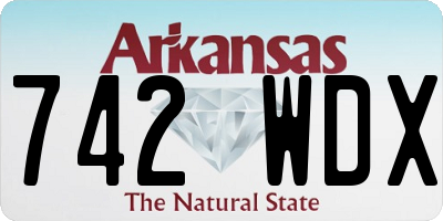 AR license plate 742WDX