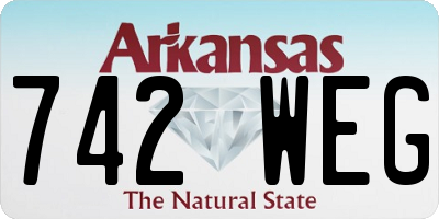 AR license plate 742WEG