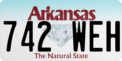 AR license plate 742WEH
