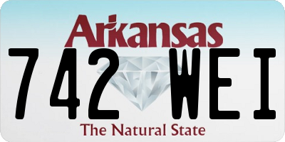 AR license plate 742WEI
