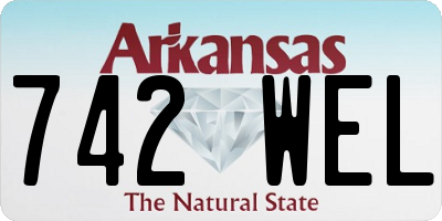 AR license plate 742WEL