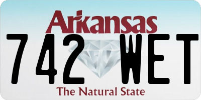 AR license plate 742WET