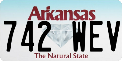 AR license plate 742WEV