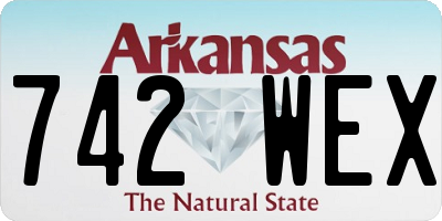 AR license plate 742WEX