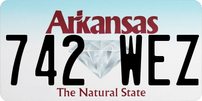 AR license plate 742WEZ