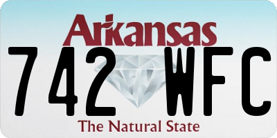 AR license plate 742WFC