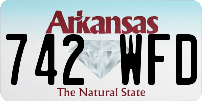 AR license plate 742WFD